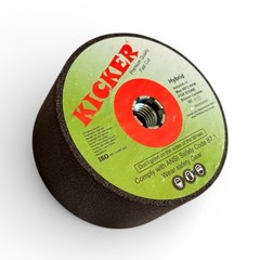 Kicker Hybrid Silicon Carbide Grinding Cup Wheel, 4×2, 5/8-11 Arbor, for Stone G