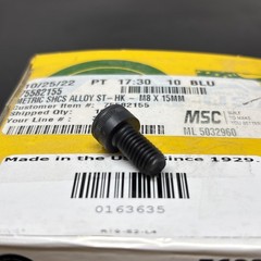 holo krome M8-1.25 X 15mm socket head cap screw qty 100