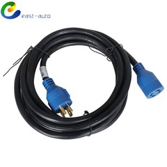 15 Ft 30 Amp 4 Prong Generator Power Cord Inlet Box NEMA L14-30P/L14-30R 125V