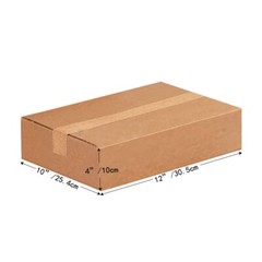 12x10x4 inch Brown Kraft Corrugated Cardboard Home Mailing, Packaging 25/50 Pack