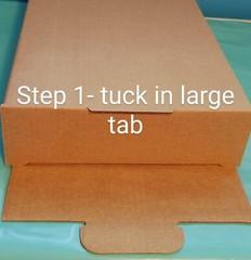50 9x6x3 Boxes Shipping Packing Cardboard Corrugated Reusable Tapeless Easy Fold