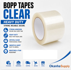 6 Rolls Clear Packing Tape 3″ x 110 Yards Heavy Duty Shipping Tape