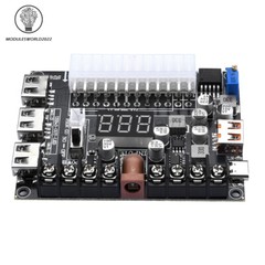 20/24 Pin ATX Power Adapter Board Power Supply Module Adapter Adjustable Voltage