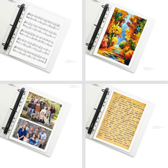 Sheet Protectors 8.5 X 11 Inch Clear Page Protectors Plastic Sleeves Reinforced
