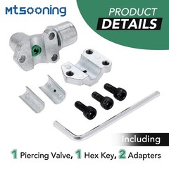 BPV-31 Bullet Piercing Valve Line Tap Valve Kits, Adjustable Valve for 1/4 In…