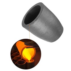 Silicon Graphite Crucible,3.5kg Crucible Copper Casting Cup,3.27″ ID