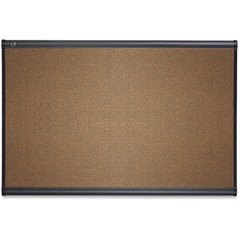 Quartet B243G Cork Board 24×36 in Brown Graphite Frame