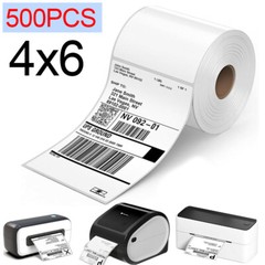 500/1000pcs 4×6 Direct Thermal Shipping Label Compatible with PHOMEMO/MUNBYN Lot