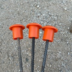 250PC Rebar Mushroom Safety Caps | For Rebar #3 to #8 | Concrete Stakes New