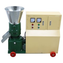 6mm Fram Feed Pellet Mill Machine 2 Rollers Fodder Pelletizer 200-250KG/h 220V