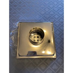 SUS304 Stainless Steel Square Shower Floor Drain Brushed Finish Grid Grate