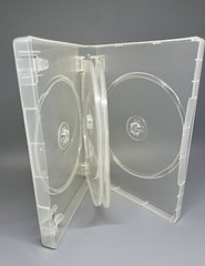 10 PCS TOP QUALITY 27MM MULTI 6 DISC DVD CASE, BOOKLET CLIP, SUPER CLEAR, BQJ6
