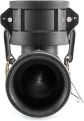 200D90 Polypropylene Cam and Groove Hose Fitting, 2 Pack 90 Degree Elbow Fitting