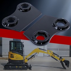 Pair 1/4 Inch 25mm 1 Inch Mini Excavator Bucket Ear For Agt Cfg, Universal 1 Ton