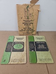 John Deere No. 490 Four-row Tractor Corn Planter & Attachments Operators Manuals