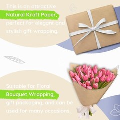 PerkHomy 36″ x 1,440″ (120′) Brown Kraft Paper Roll for Craft Bulletin Board …