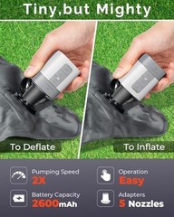 ETENWOLF AIR 3 Air Pump for Inflatables with 2600 mAh Battery & Camping Light…
