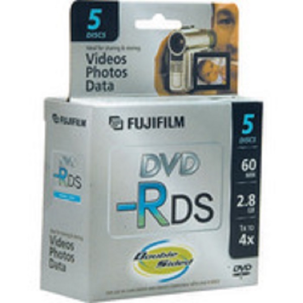 2 5PK FUJI MINI DVD-R DS 2.8GB,4X, IN MINI CASE CAMCORDER DISCS #25302910 SALE