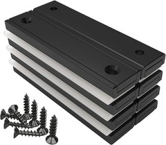 Rectangular Magnets 80 LBS Force Size 2.36″ x 0.53″ x 0.20″ Black Epoxy Coati…