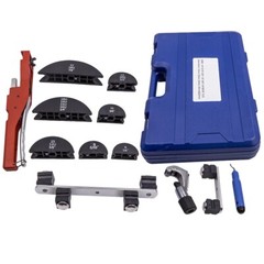 HVAC Ratcheting Pipe Tube Bender Tool Kit 1/2” 1/4″-7/8″ 90 Bending 7 Dies