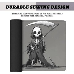 Cute Death Gaming Mouse Pad Cartoon Grim 31.5L x 11.8W inches,
