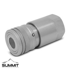 Flat Face Hydraulic Quick Connect Coupler Set, 1/2″ SAE, 3/4″-16 ORB Thread