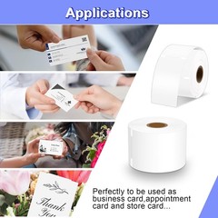 10 Rolls 30374 Non-Adhesive Appointment Business 300 Card for LW 2” x 3 1/2”