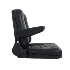 Universal Tractor Seat, Lawn Mower Seat with Armrests for Excavator Backhoe