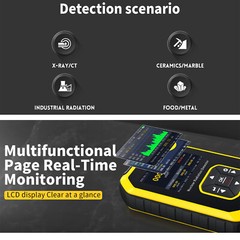 Geiger Counter Nuclear Radiation Meter Dosimeter Gamma Xray Beta Alarm Monitor