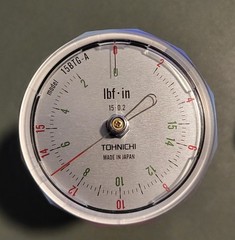 11941 Tohnichi 15BTG-A torque gauge 15-0.2 lbf-in w/ case
