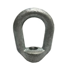 2Pc Galvanized EYE NUT 3/8″ Bail 1/2″ Tap Thread Drop Forged Carbon Steel 2250Lb