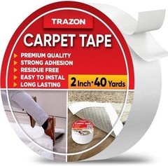 Carpet Binding Tape Double Sided – 2 In / 120 Ft (40 Yards) Tape Grippers for…