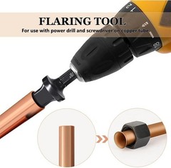 Professional Flaring Tool Set: 5 Pieces with Friction Heat Technology for HVAC