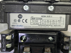 ALLEN BRADLEY 500F-CO*930 SER-C FULL VOLTAGE STARTER ,CONTACTS 99%! MAKE OFFER!