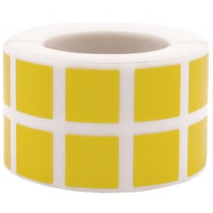 Square Stickers | 0.5″ Inch Square Shape | 1,000 Pack | Pick One Color