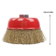 6 Pack Wire Cup Brush 4 Inch Coarse Crimped Cup Brush with 5/8 Inch Arbor