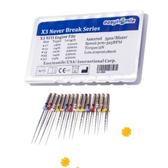 10PK Dental Endo Rotary File X3 Niti engine Files 25mm Endodontic file No break