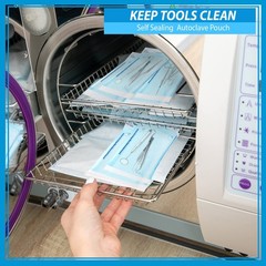 200 3.5″ x 5.25″ Sterilization Pouch Self Sealing Autoclave Bags for Dental, …