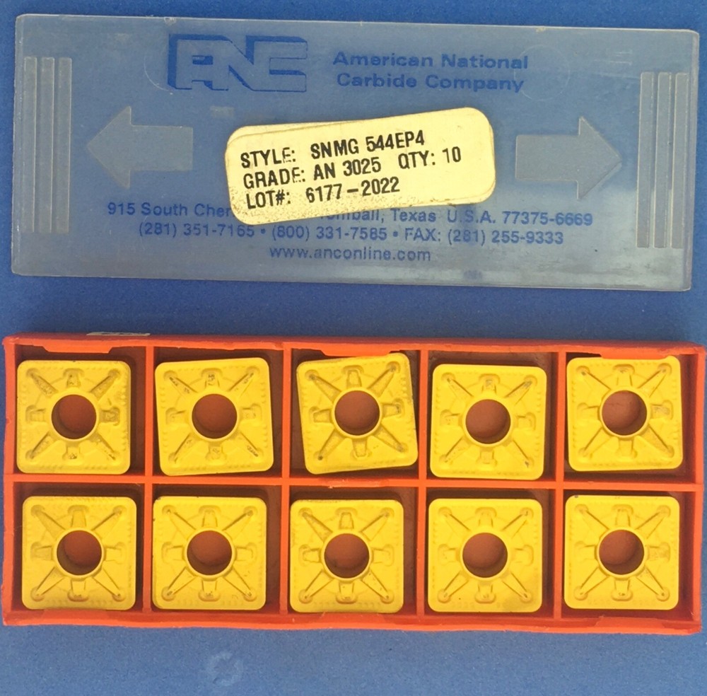 10pc ANC SNMG 150616EP4 SNMG 544EP4 Carbide Inserts AN 3025🎯Machinist