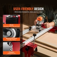VEVOR Router Sled Adjustable Wood Slab Flattening Mill Router Jig 64″ Length