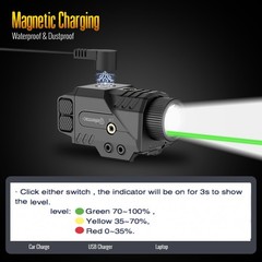 DEFENTAC 800lm Pistol Light with Green Beam for and Combo