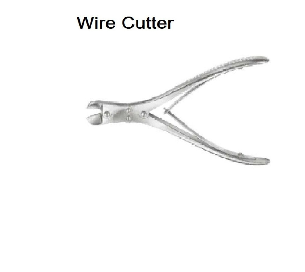Orthopedic Double Pin Wire Cutter Action Dental Surgical Instrument SS