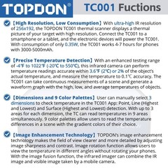 2026 TOPDON TC001 Smartphone Use Thermography Measurement Thermal Camera Android