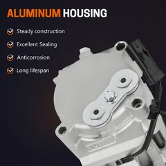 AC Compressor with 8-Groove Pulley for Dodge Ram 2500 3500 06-09 4500 55111411AE