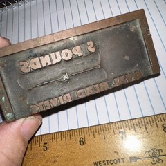 Print Block ( 5 Pounds Oval Head Rivets )