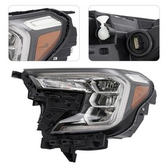 2022-2023 GMC Terrain LED Headlight Left Driver Side Black Housing Clear Lens