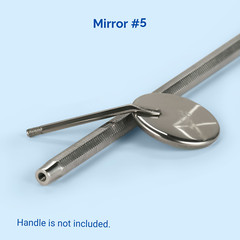 JMU Dental Glass Mirror Heads #5 No Handle for Teeth Mouth Cleaning Inspection