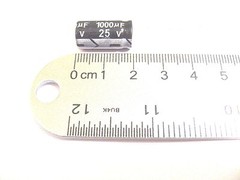 1000uF 25V (10x) Electrolytic Capacitors 25V 1000uF Volume 10x20mm