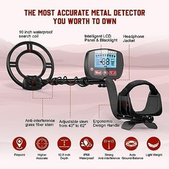 Metal Detector for Adults, Professional Higher Accuracy and Sensitivity, IP68