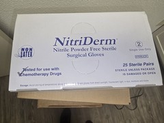 NitriDerm Nitrile Powder-Free Sterile Surgical Gloves Size 8.0, MPN 135800